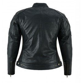 Chaqueta piel moto mujer...