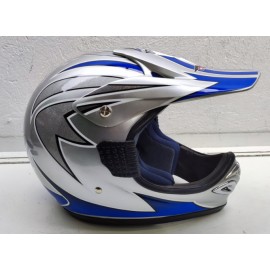 CASCO VCAN V300 PLATA AZUL...