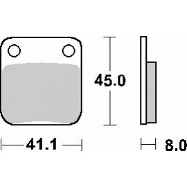 Pastilla moto SBS P100-HF...