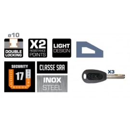 Antirrobo disco inoxidable...