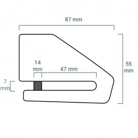 XENA bloqueo disco X2 acero...