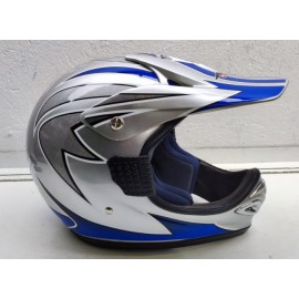 CASCO VCAN V300 PLATA AZUL...