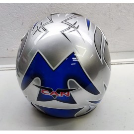 CASCO VCAN V300 PLATA AZUL...
