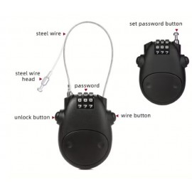 Antirrobo casco con cable...