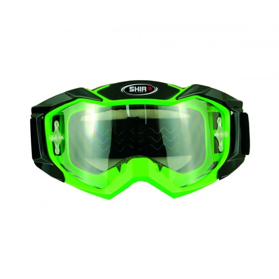 Gafas Verdes de Motocross y Enduro Shiro MX-903 PRO