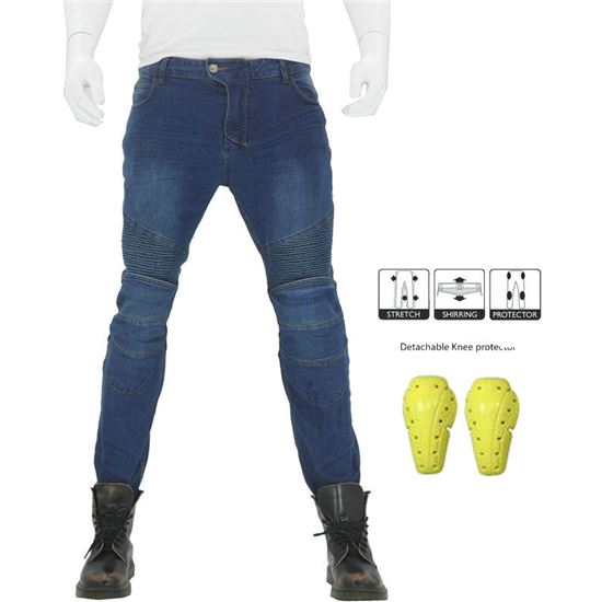Pantalon moto kevlar jeans con algodon con protecciones homologadas